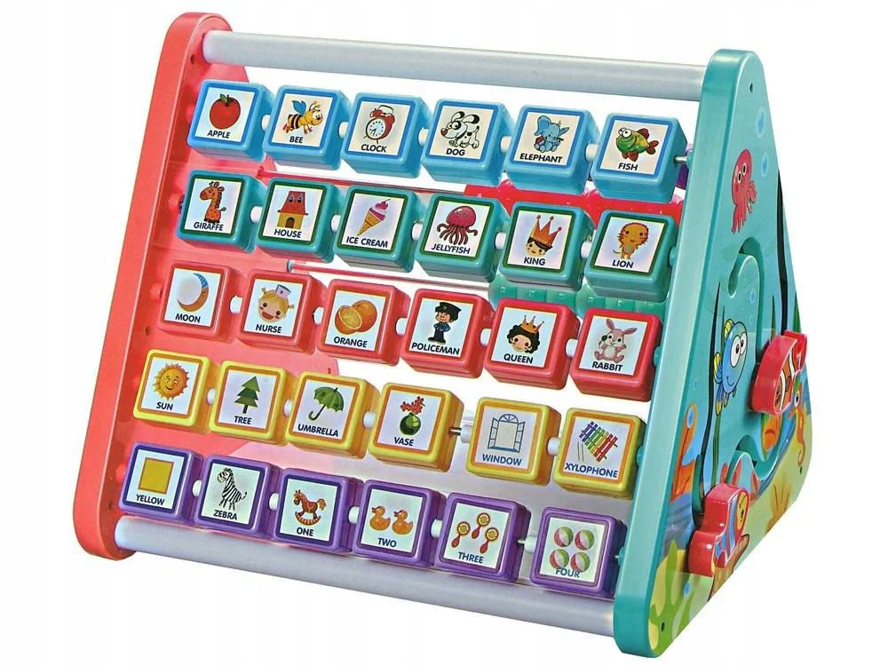 Деревянная многофункциональная развивающая игрушка LeanToys Буквы и цифры, маркерная доска