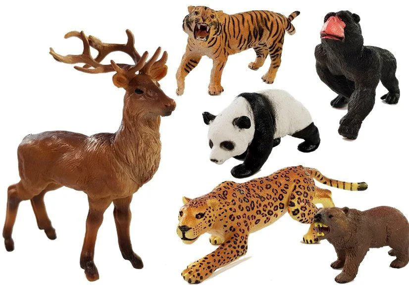 Set figurine LeanToys Animale din Jungla foto