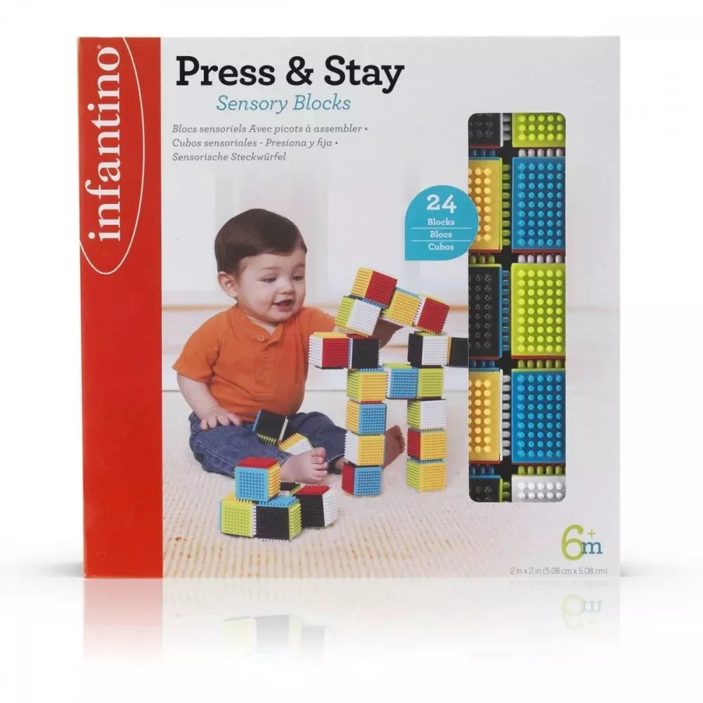 Set Infantino Cuburi texturate 24 buc. foto