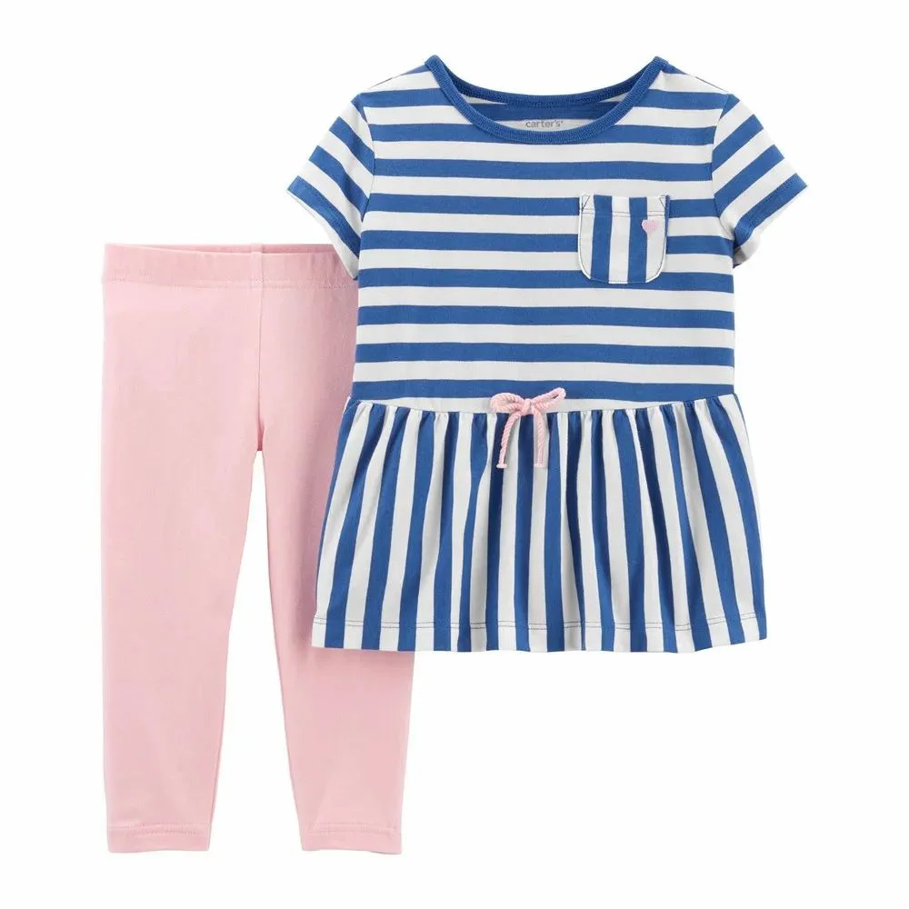 Carter's Set 2 piese Pantaloni si Bluza Dungi foto