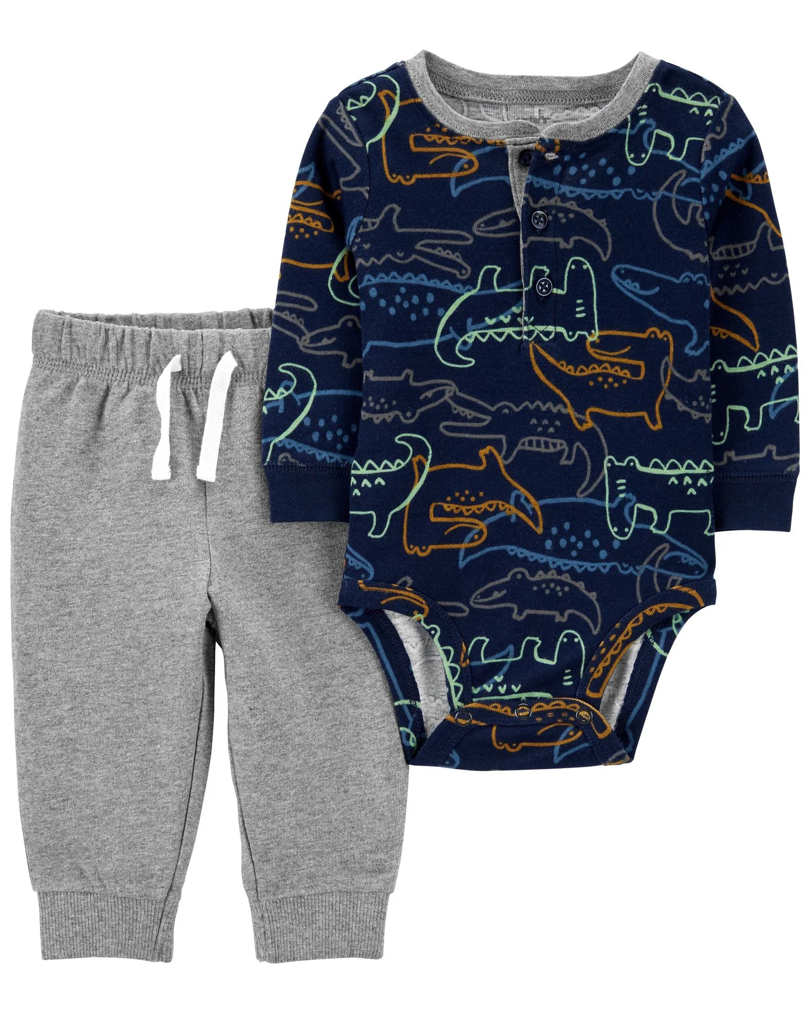 Carter's Set 2 piese Body si pantaloni Dinozauri foto
