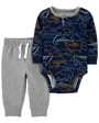 Carter's Set 2 piese Body si pantaloni Dinozauri foto