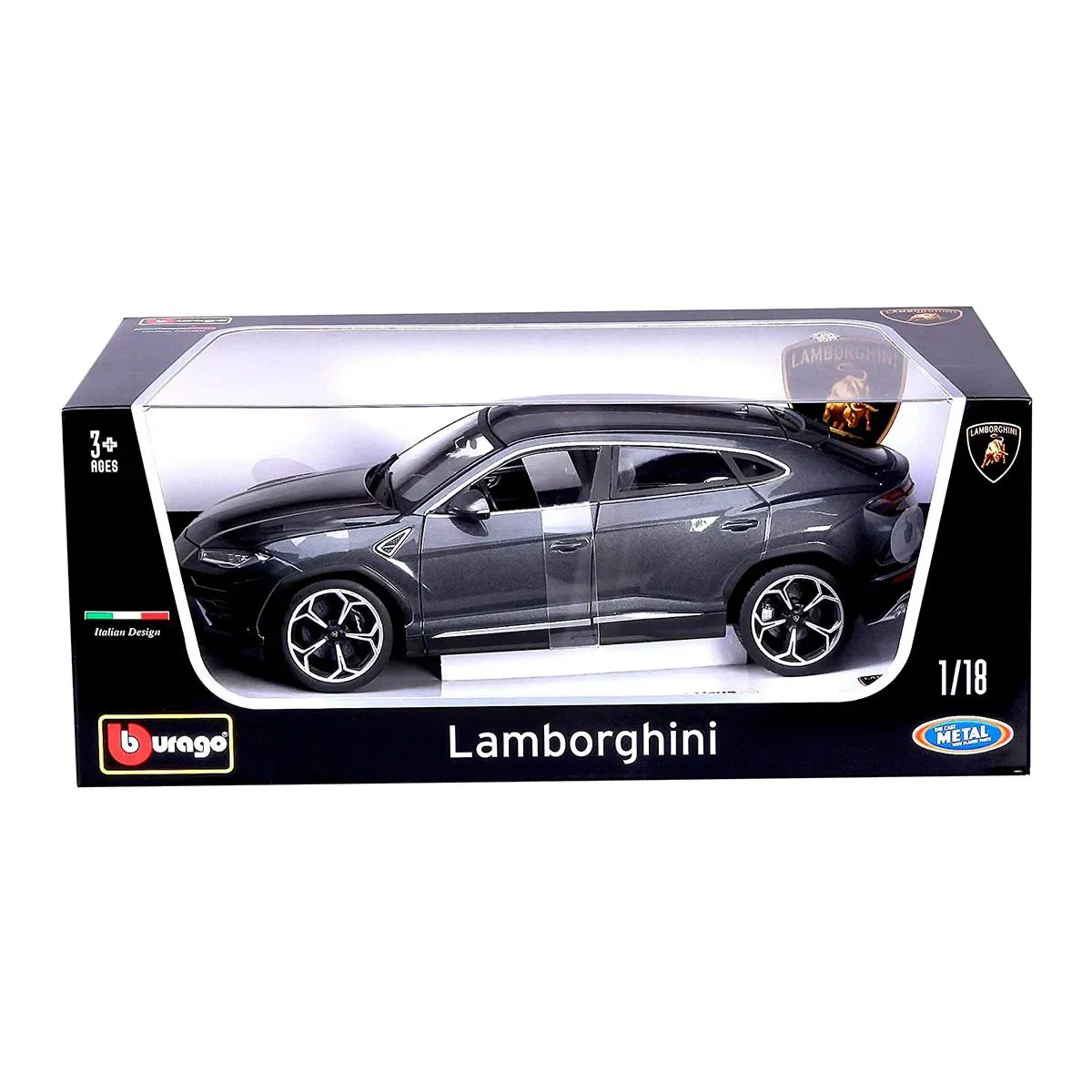Masina Bburago Lamborghini Urus, sur metalic, 1:18 foto