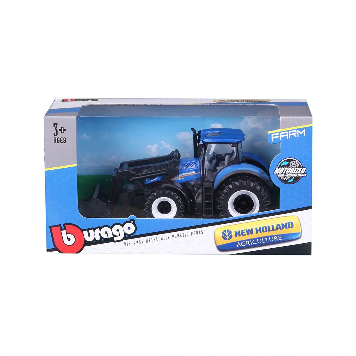 Машина Bburago Трактор, New Holland T7.315, 1:32