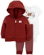 Carter's Set 3 piese Hanorac, pantaloni si body Animale foto