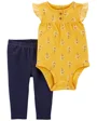 Carter's Set 2 piese Body si pantaloni Flori foto