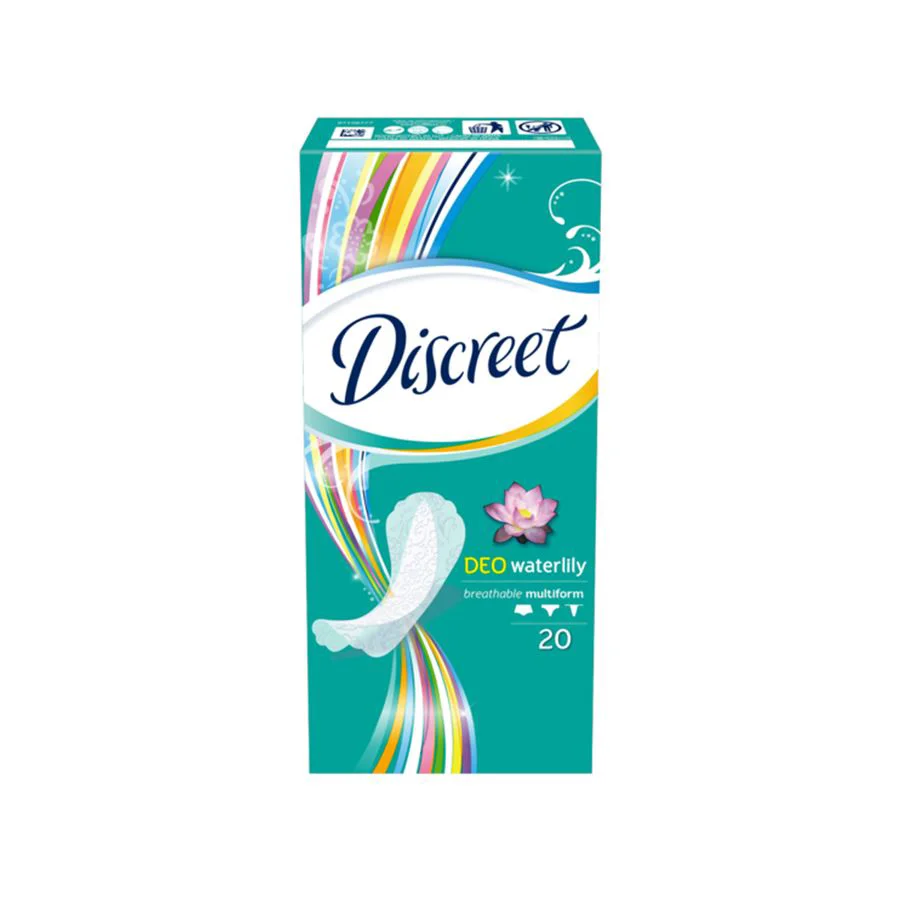 Absorbante zilnice Discreet Deo Waterlilly, 20 buc.