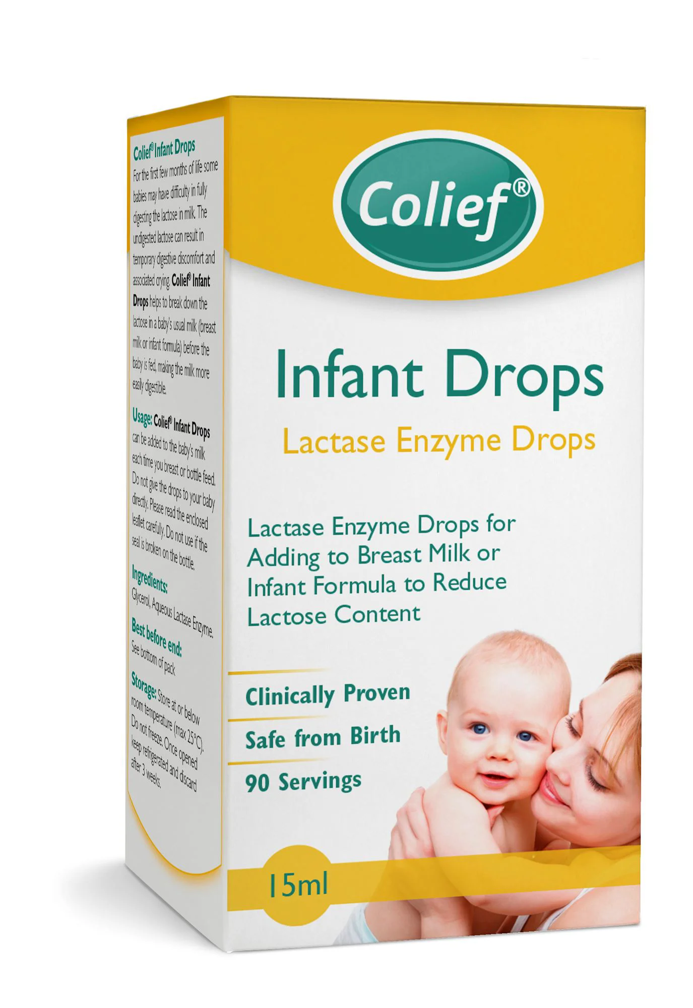 image for Colief Infant Drops picături cu enzima lactaza, 15 ml foto