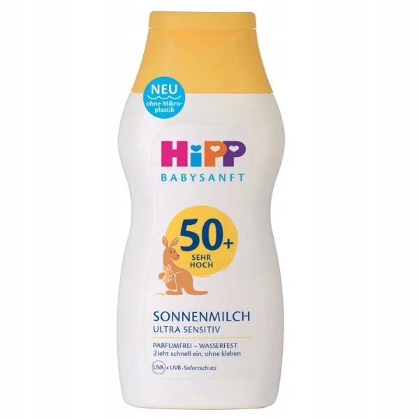 Солнцезащитный лосьон HiPP BabySanft SPF 50+, 200 мл