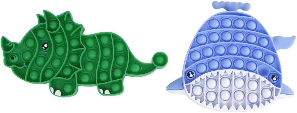Jucarie Antistres Pop It Balena/Dinozaur, 20 cm