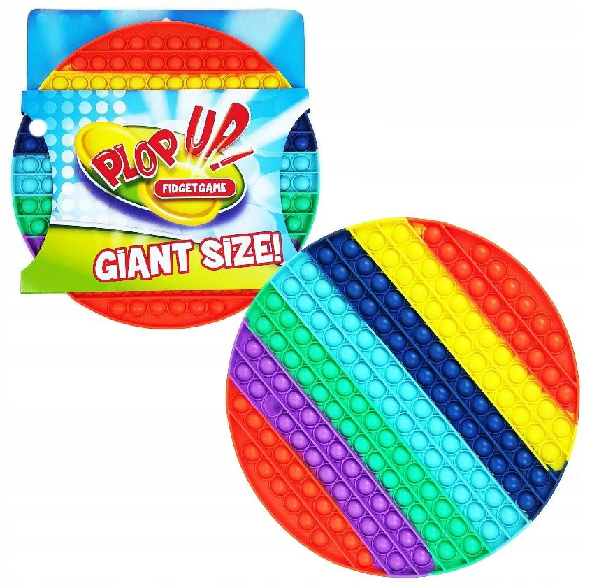 Jucarie Antistres Pop It MEGA Curcubeu, 30 cm