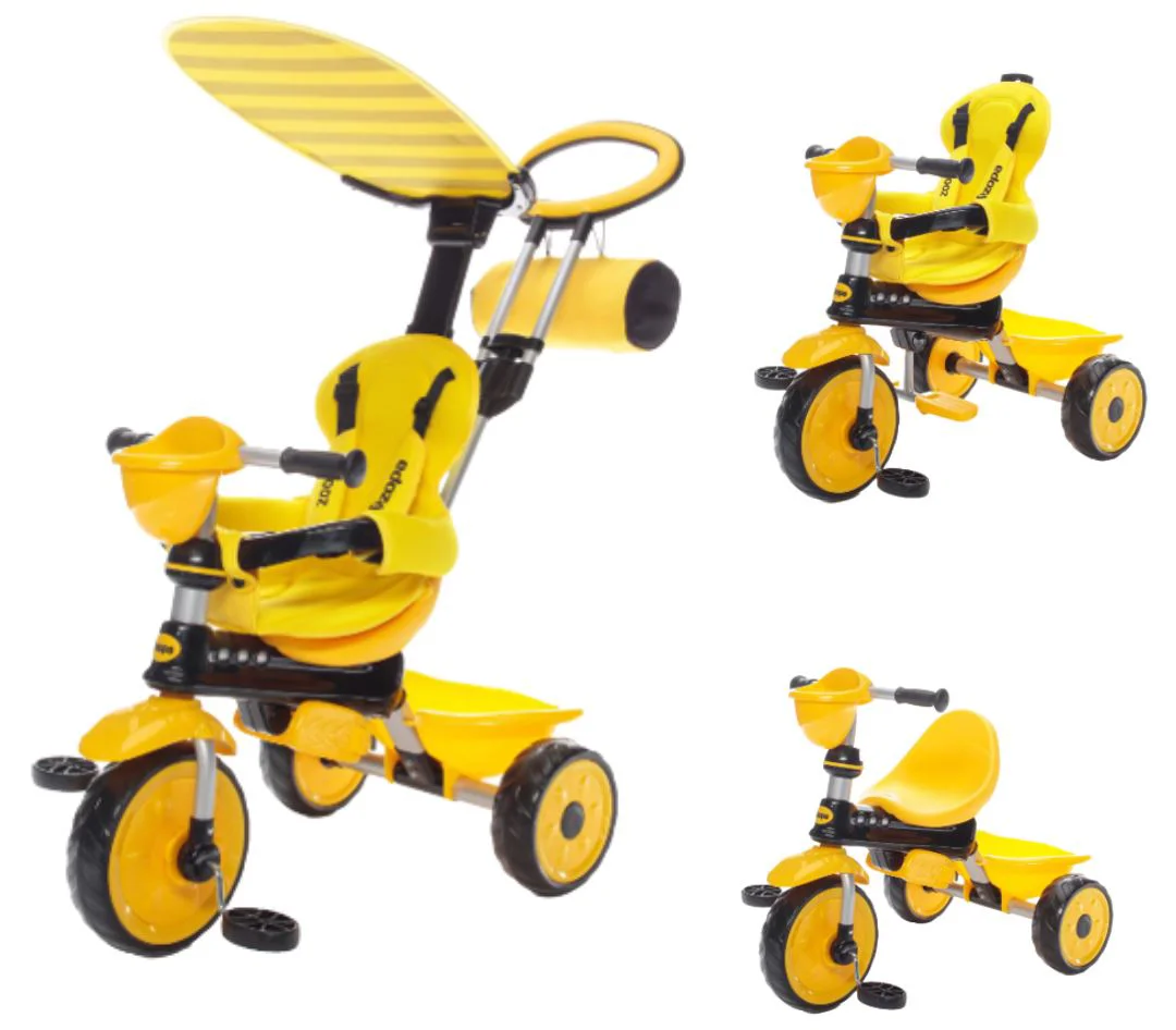 Регулируемый трехколесный велосипед ZOPA ZooGo Bee foto