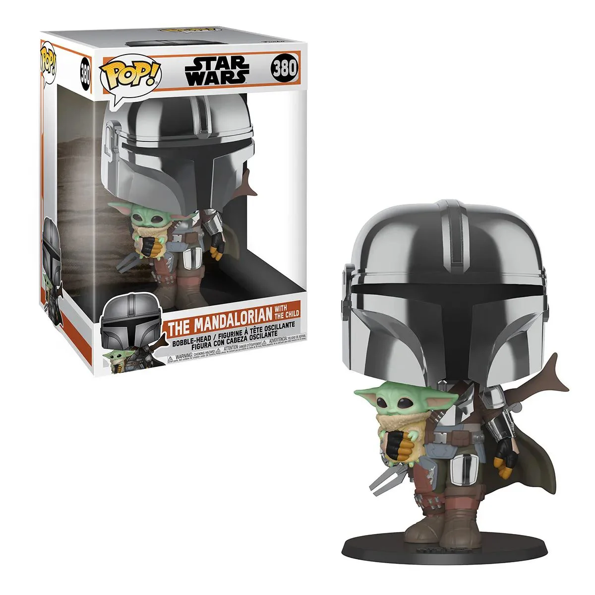 Figurina Funko Pop Mandalorian cu copil, 25 cm foto
