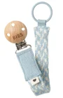 Lantisor clip pentru suzeta BIBS Baby Blue/Ivory foto