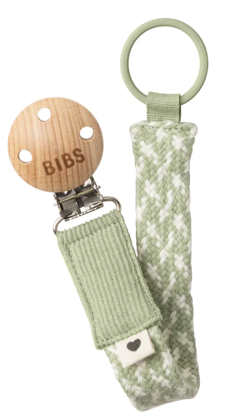image for Lantisor clip pentru suzeta BIBS Sage/Ivory foto