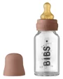 Biberon din sticla anticolici BIBS Woodchuck cu tetina din latex 0+ luni, 110 ml