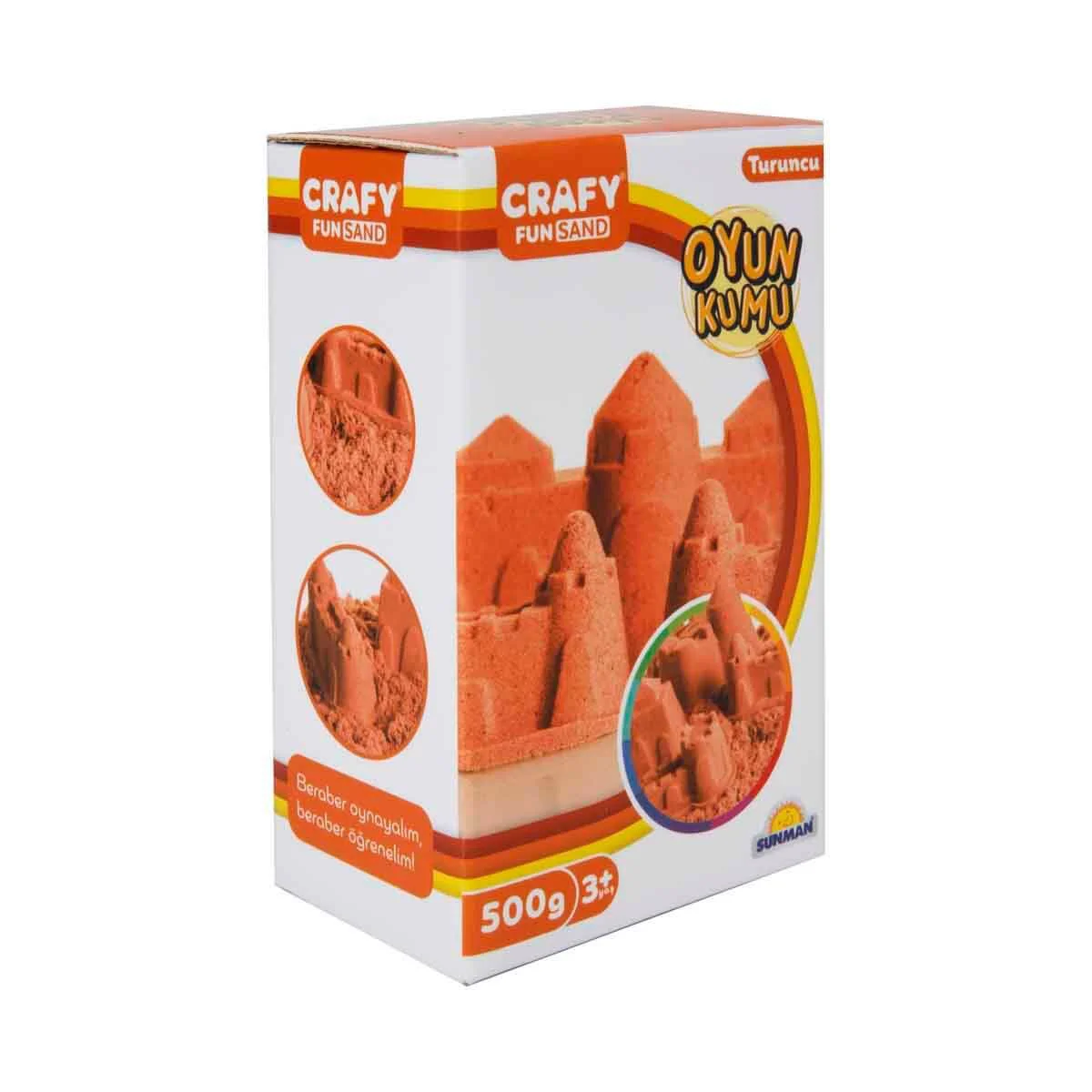 Nisip kinetic Crafy Sand Orange, 500 g.