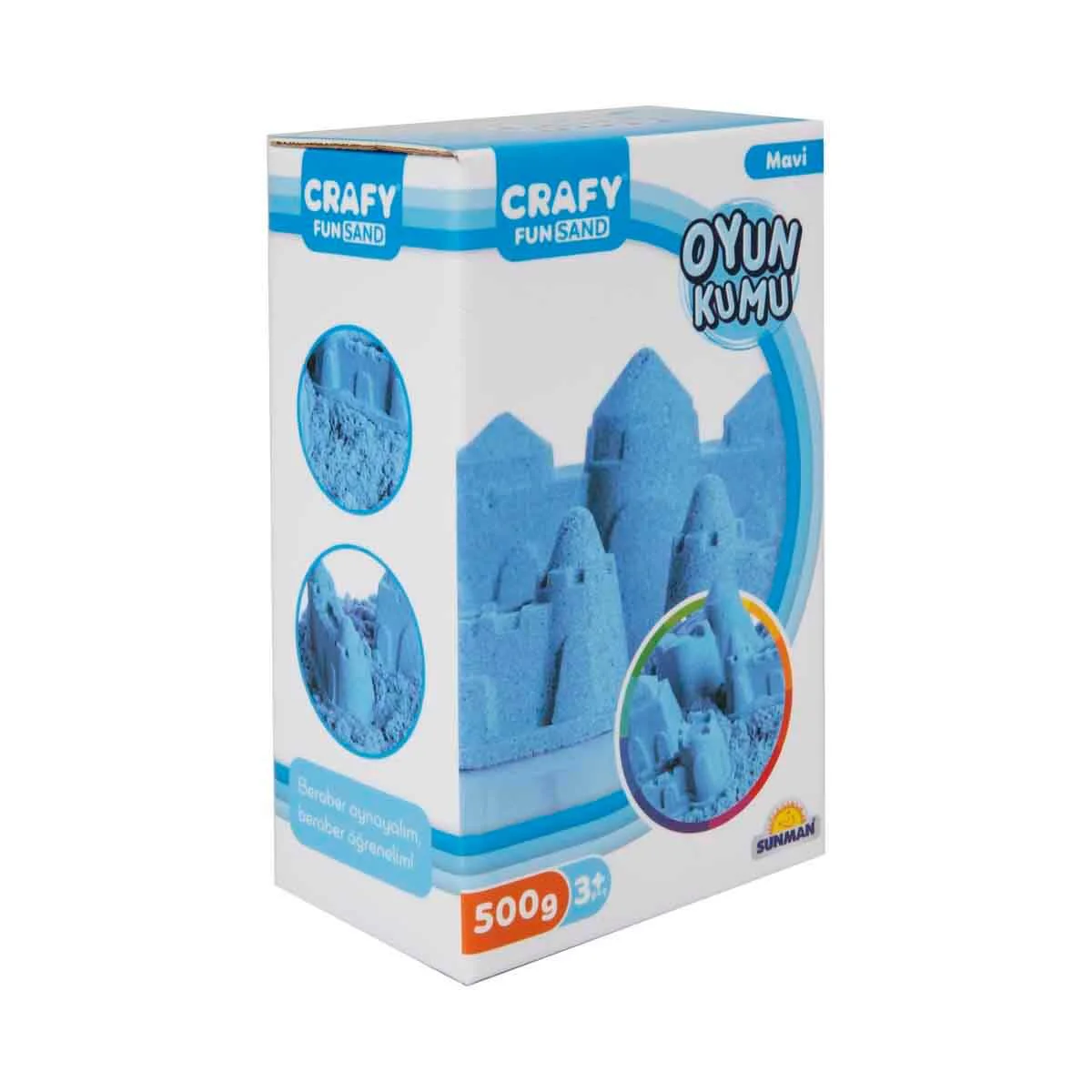 Nisip kinetic Crafy Sand Albastru, 500 g.