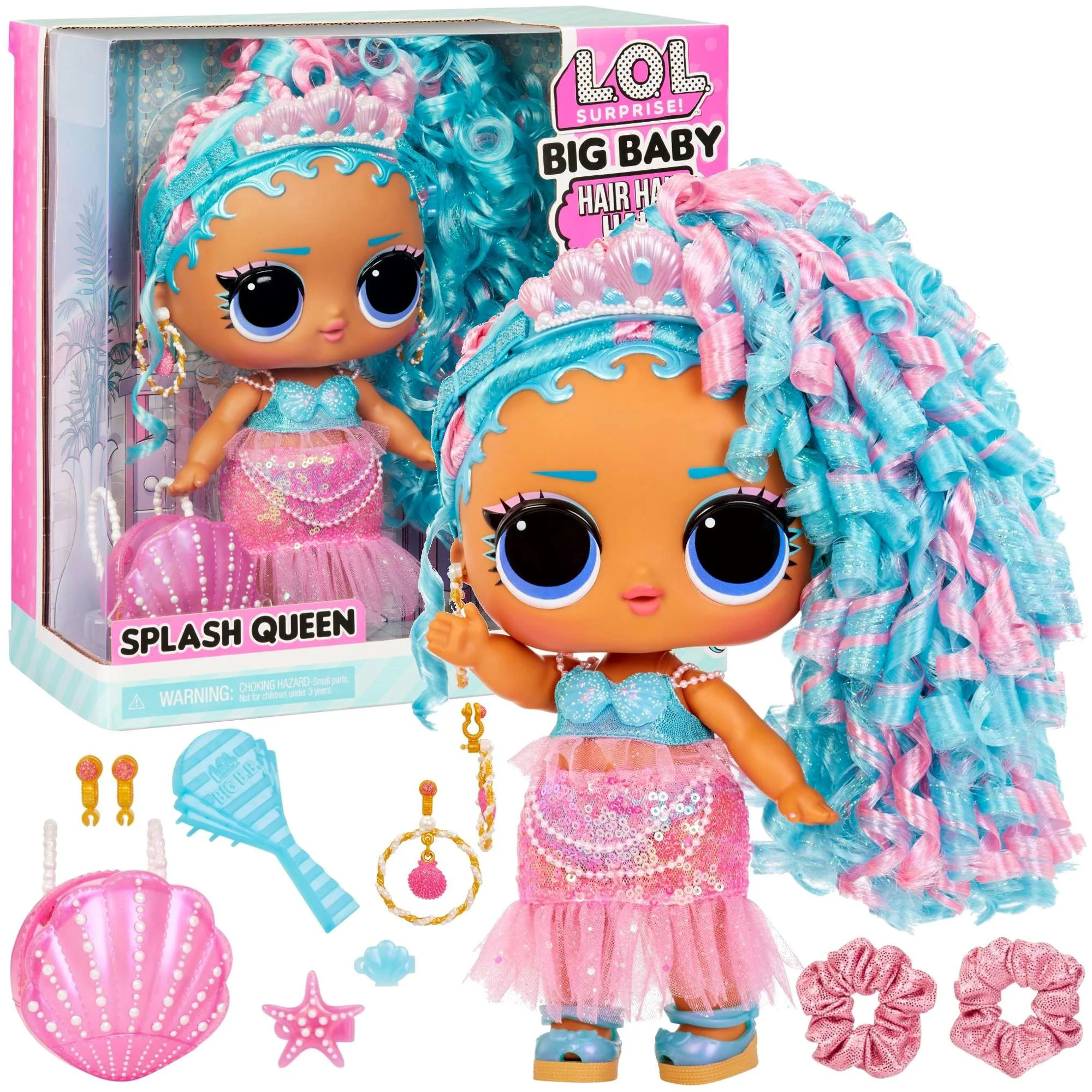 image for Mega Papusa L.O.L. Surprise! Big Baby Hair Hair, Regina Splash foto