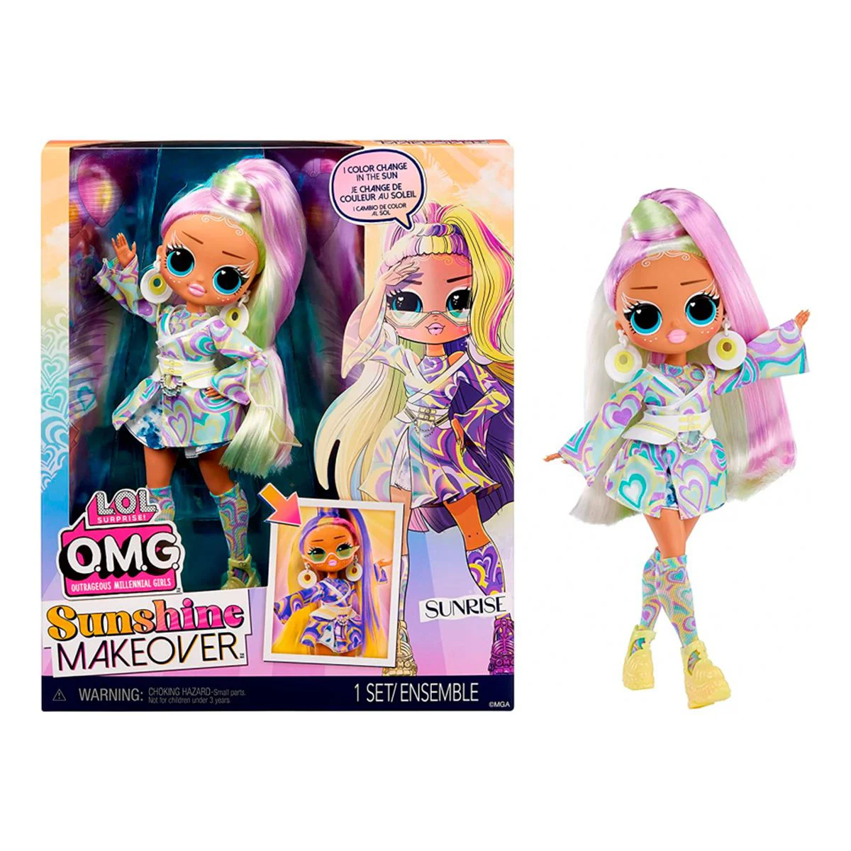 image for Papusa L.O.L. Surprise! O.M.G. Sunshine Makeover, Sunrise foto