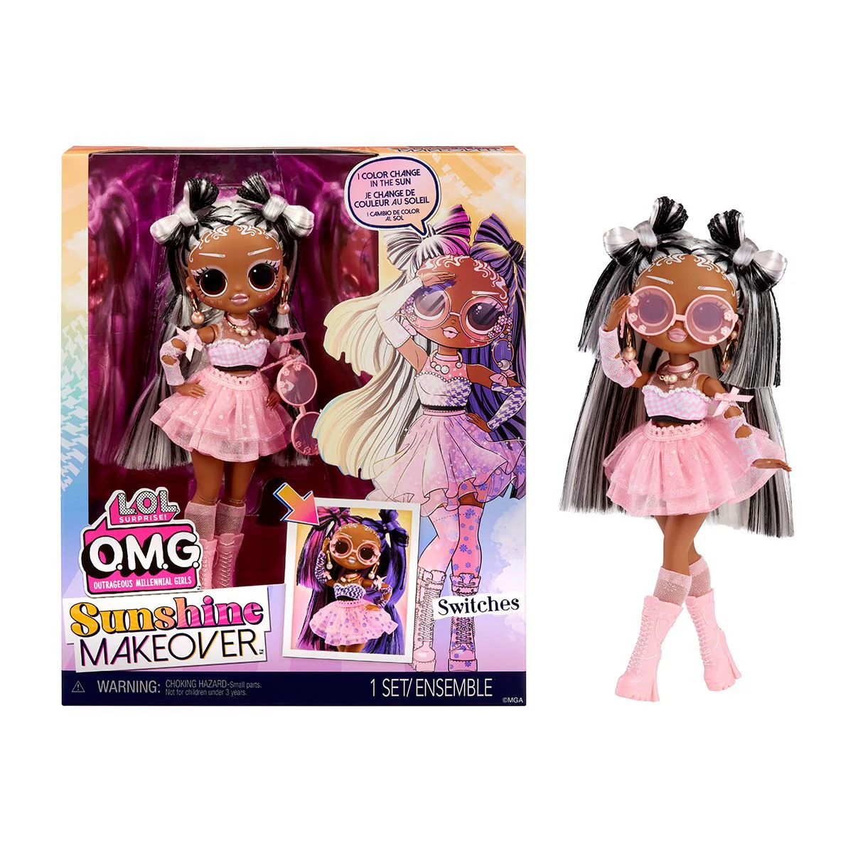 image for Papusa L.O.L. Surprise! O.M.G. Sunshine Makeover, Switches foto