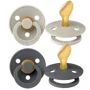 Set 2 suzete anatomice din latex BIBS Colour Sand/Iron (6-18 luni) foto