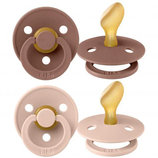Set 2 suzete anatomice BIBS Colour Blush/Woodchuck (6-18 luni) foto