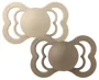 Set 2 suzete simetrice din silicon BIBS Supreme Vanilla/Dark Oak (6-18 luni) foto