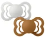 Set 2 suzete simetrice din silicon BIBS Supreme Haze/Caramel (6-18 luni) foto