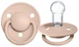 Suzeta rotunda din silicon BIBS De Lux Blush (0-36 luni)