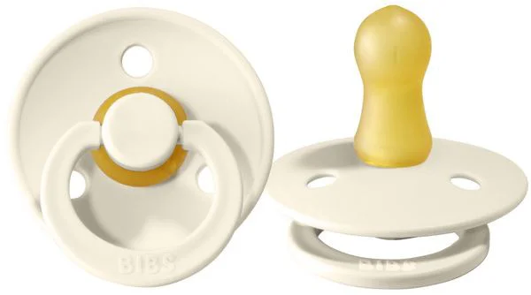 Suzeta rotunda din latex BIBS Ivory (6-18 luni) foto