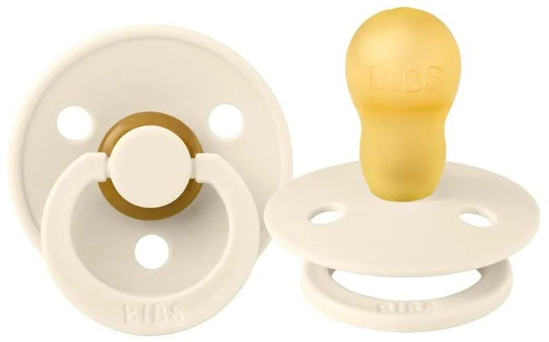 Suzeta rotunda din latex BIBS Ivory (18-36 luni) foto