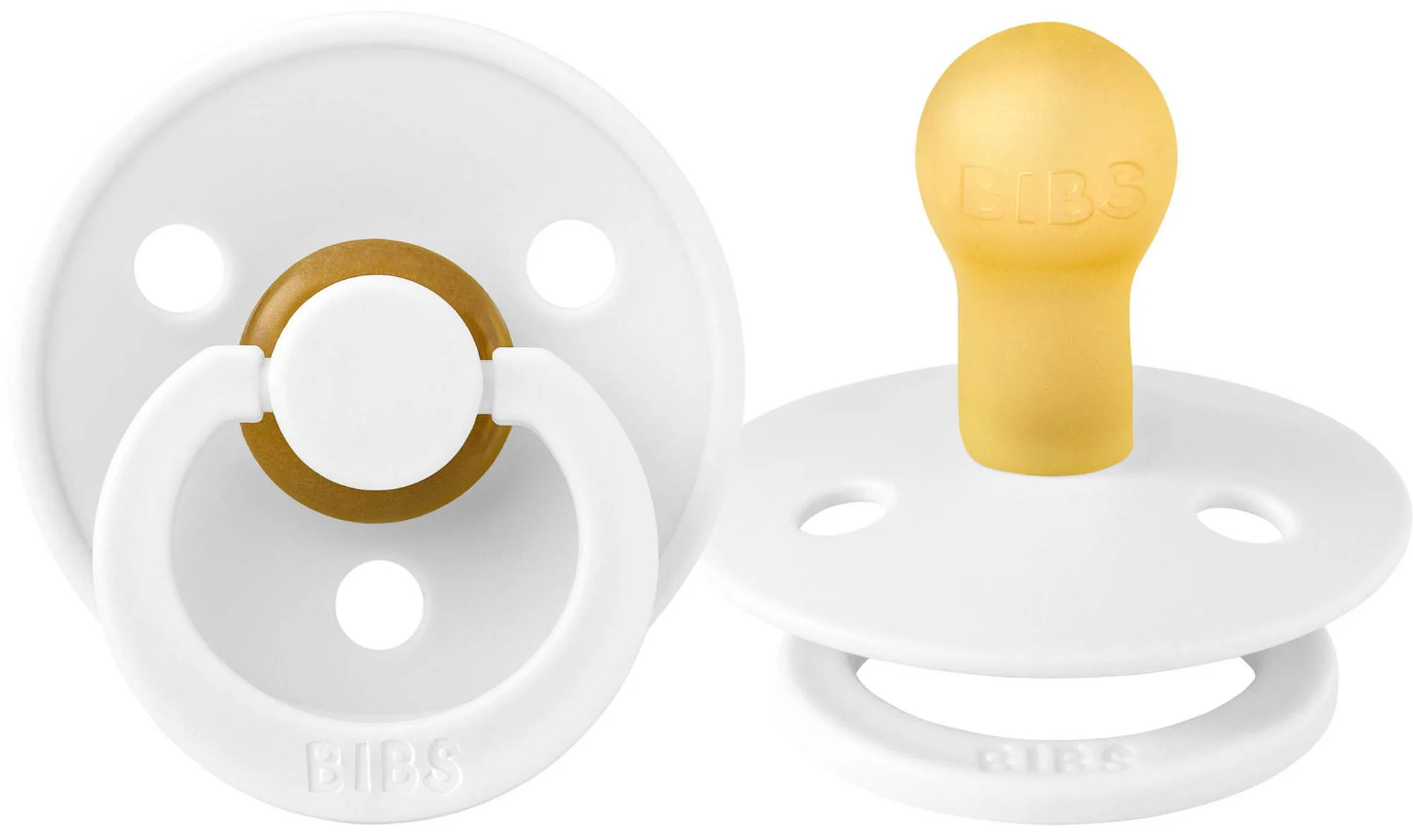 image for Suzeta rotunda din latex BIBS White (0-6 luni) foto