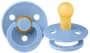 Suzeta rotunda din latex BIBS Sky Blue (0-6 luni) foto