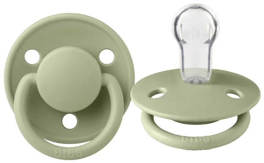 image for Suzeta rotunda din silicon BIBS De Lux Sage (0-36 luni) foto