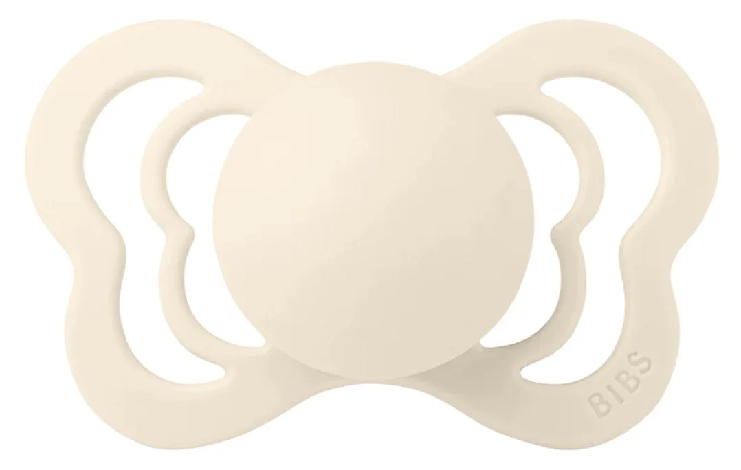 Suzeta anatomica din latex BIBS Couture Ivory (6-18 luni)
