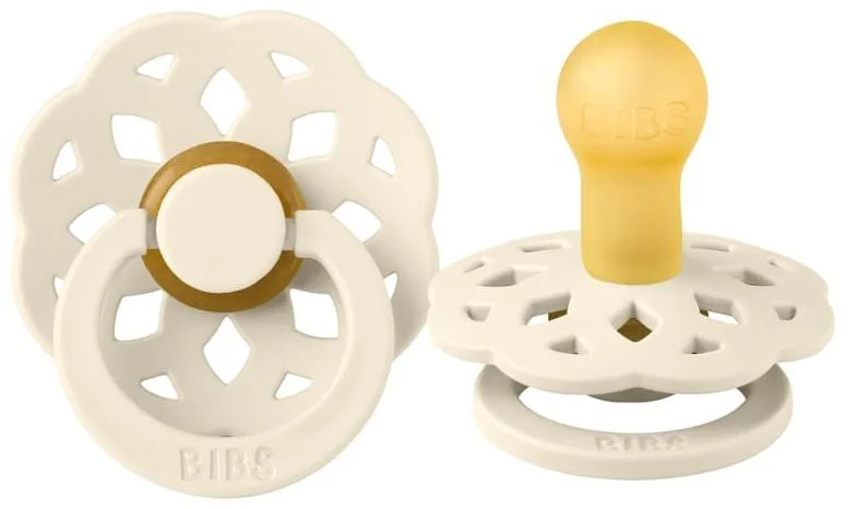 image for Пустышка круглая латексная BIBS Boheme Ivory (0-6 мес.) foto