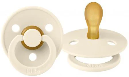 Suzeta simetrica din latex BIBS Colour Ivory (6-18 luni) foto