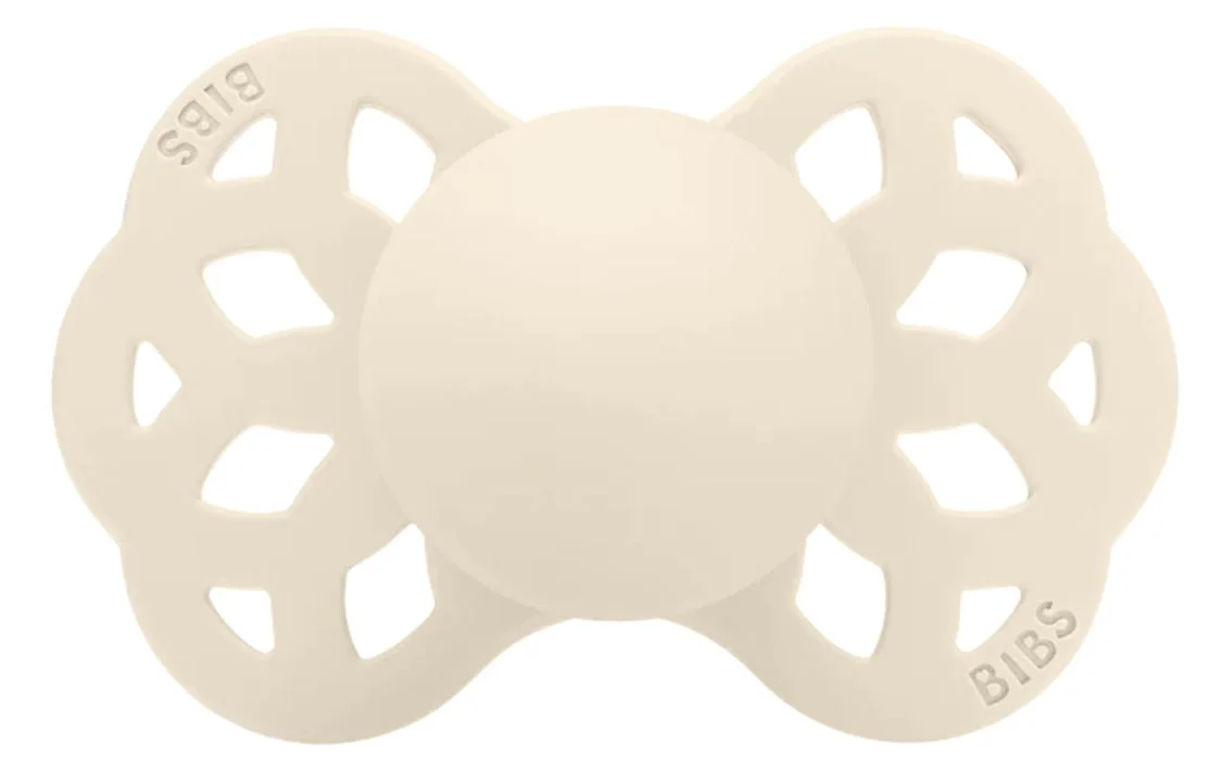 image for Симметричная силиконовая пустышка BIBS Infinity Ivory (0-6 мес.) foto