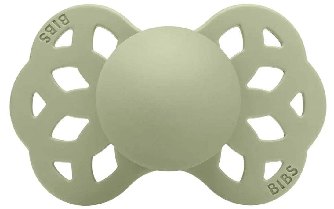 image for Симметричная силиконовая пустышка BIBS Infinity Sage (6-18 мес.) foto