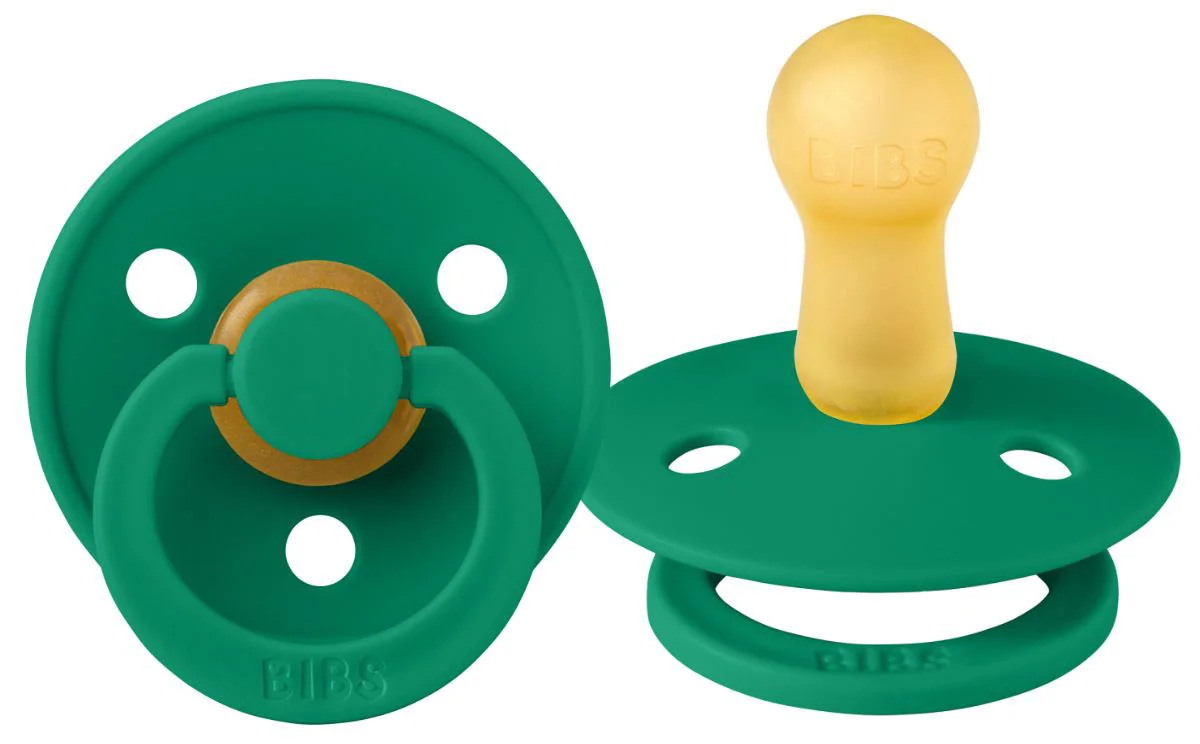 Suzeta rotunda din latex BIBS Evergreen (6-18 luni) foto