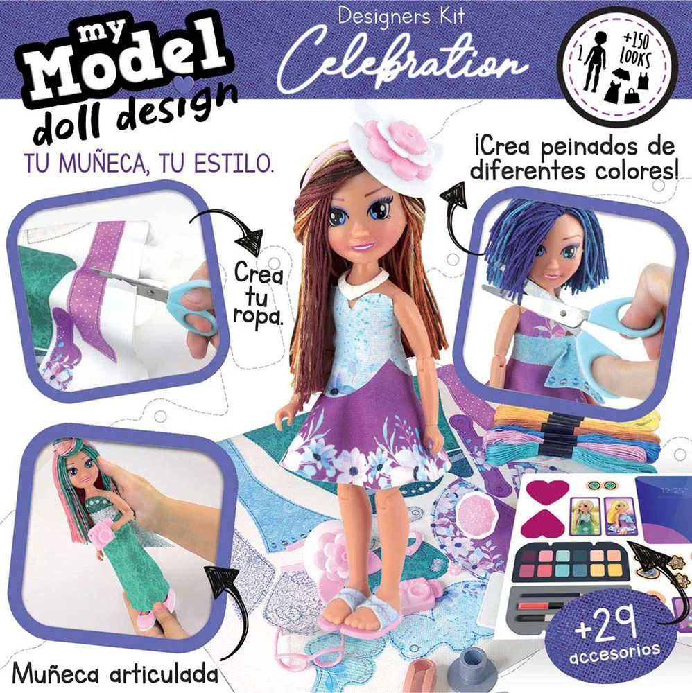 Set de creatie Educa Modelul meu de papusa, Sarbatoare foto