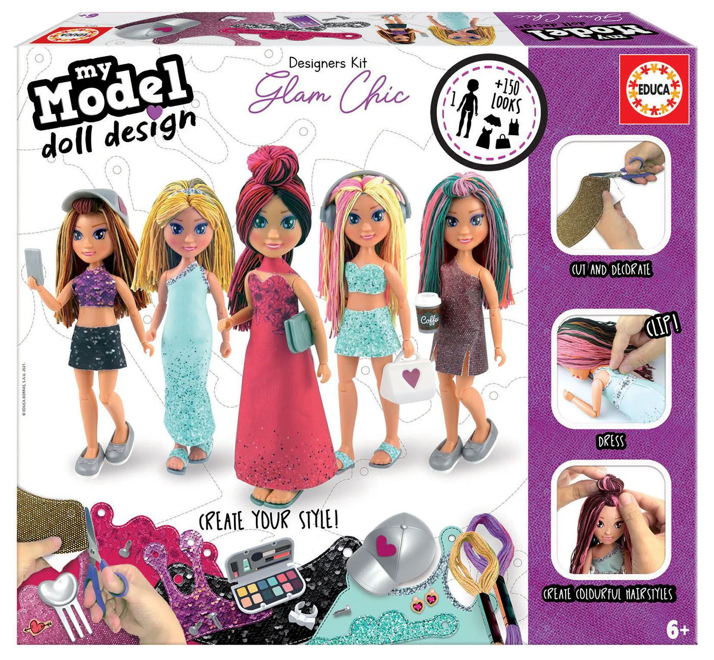 Set de creatie Educa Modelul meu de design, Glam Chic foto