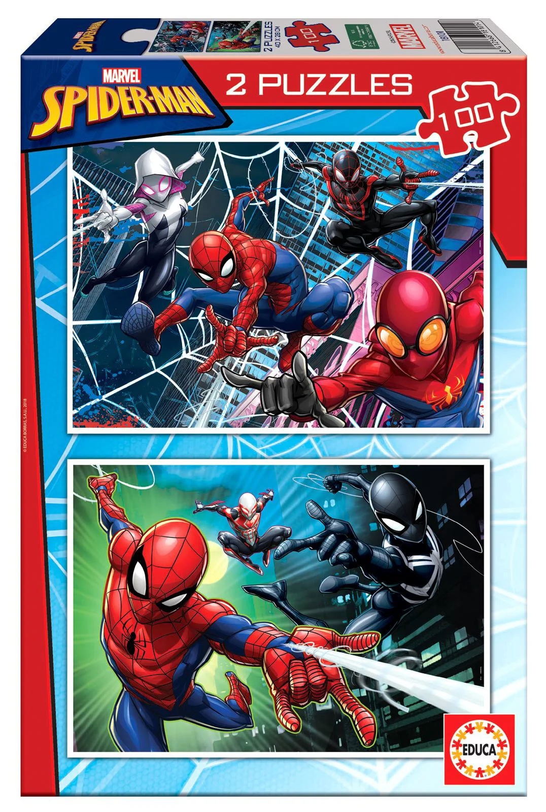 Puzzle 2 in 1 Educa Spider-Man foto