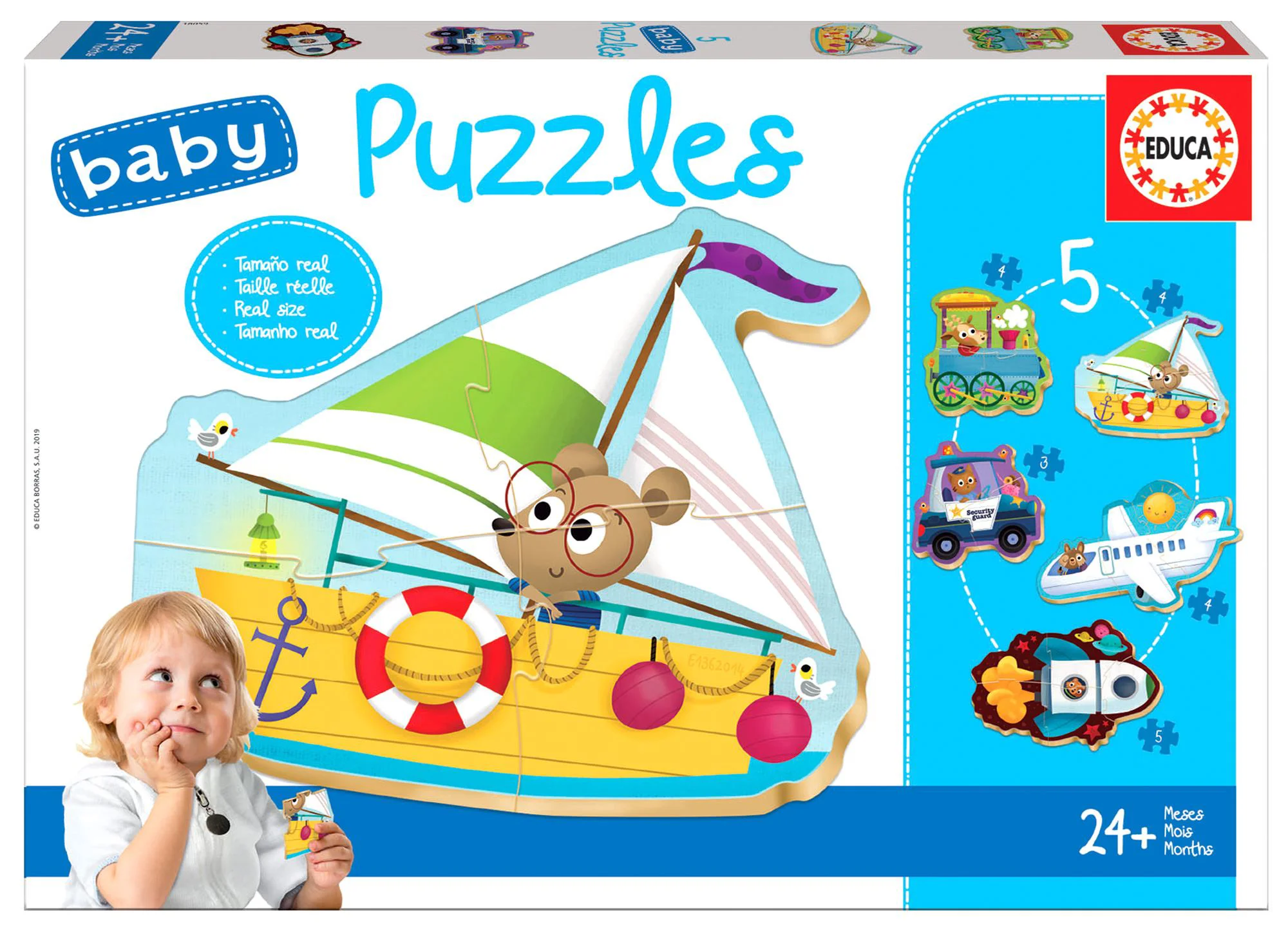 Puzzle 5 in 1 Educa Vehicule II foto