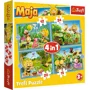 Puzzle Trefl 4 in 1 Aventurile albinutei Maya foto