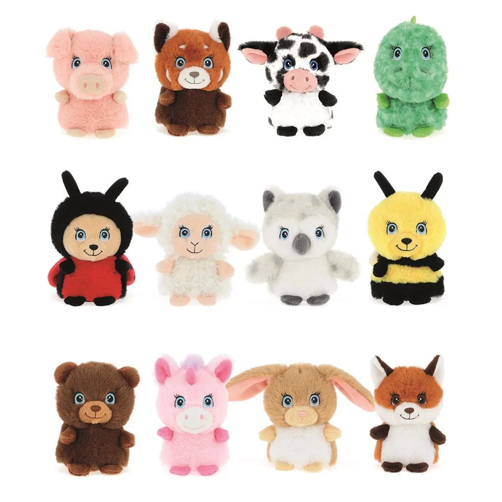 Jucarie de plus Keeleco Mini Adoptable World Mix B, 10 cm