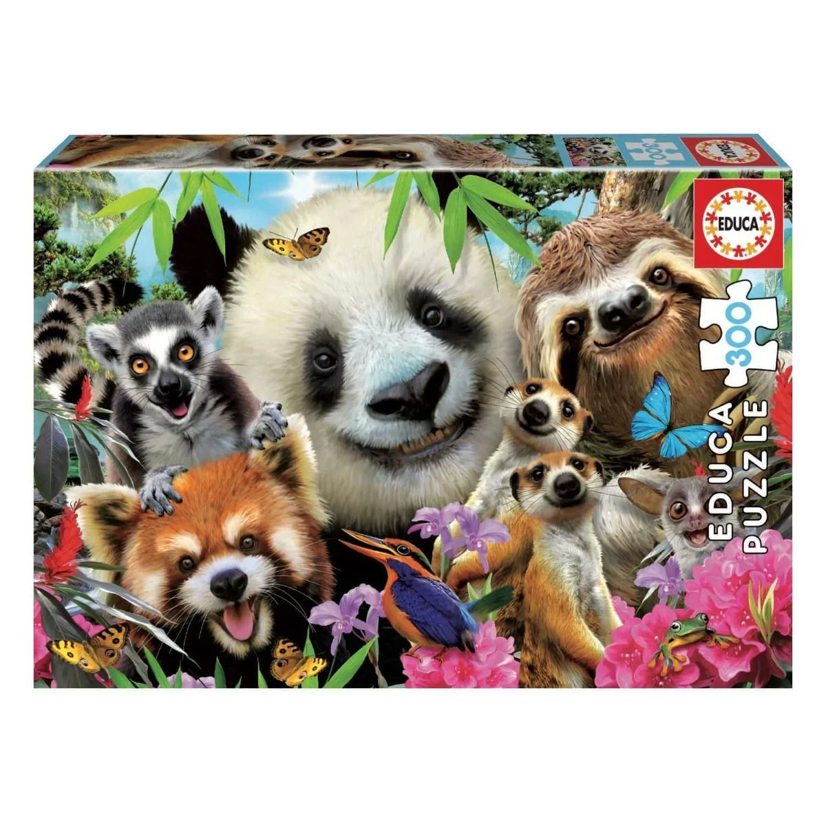 Puzzle Educa Black-Eyed Friends Selfie, 300 piese foto