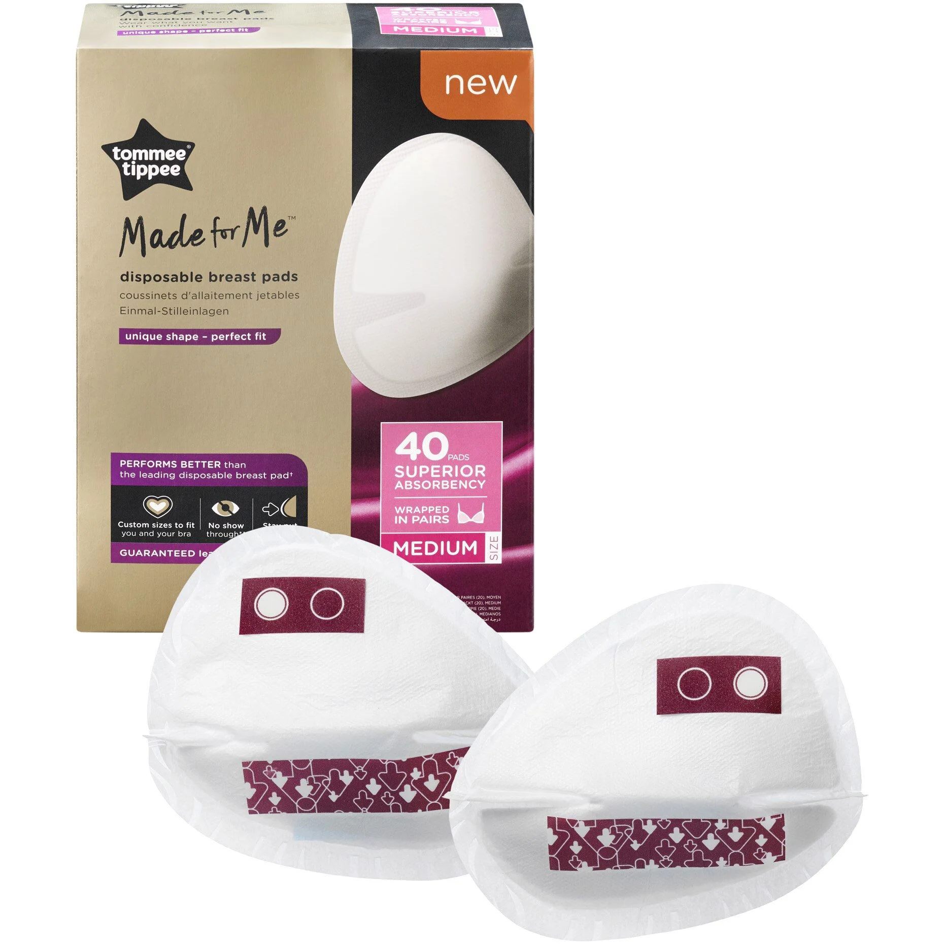 image for Absorbante pentru san Tommee Tippee, 40 buc. foto