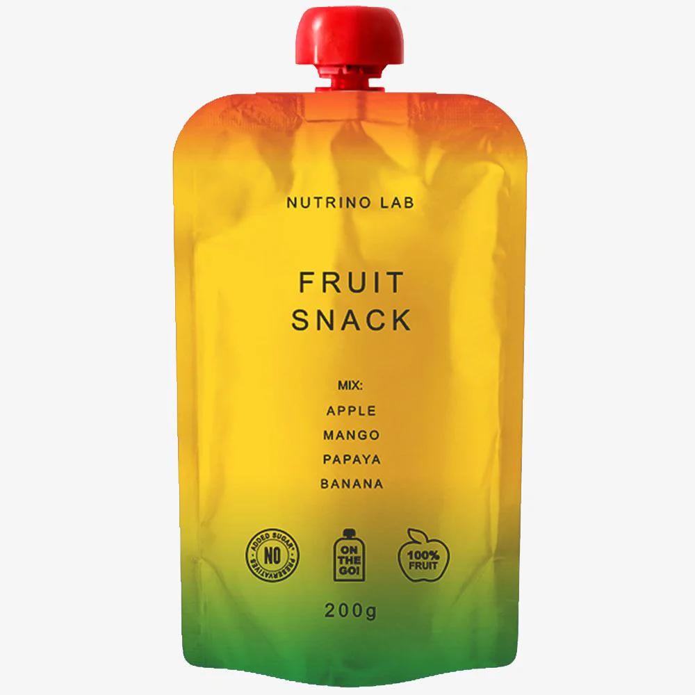 Пюре Nutrino Lab "Fruit Snack"  Яблоко-манго-папайя-банан, 200 гр.